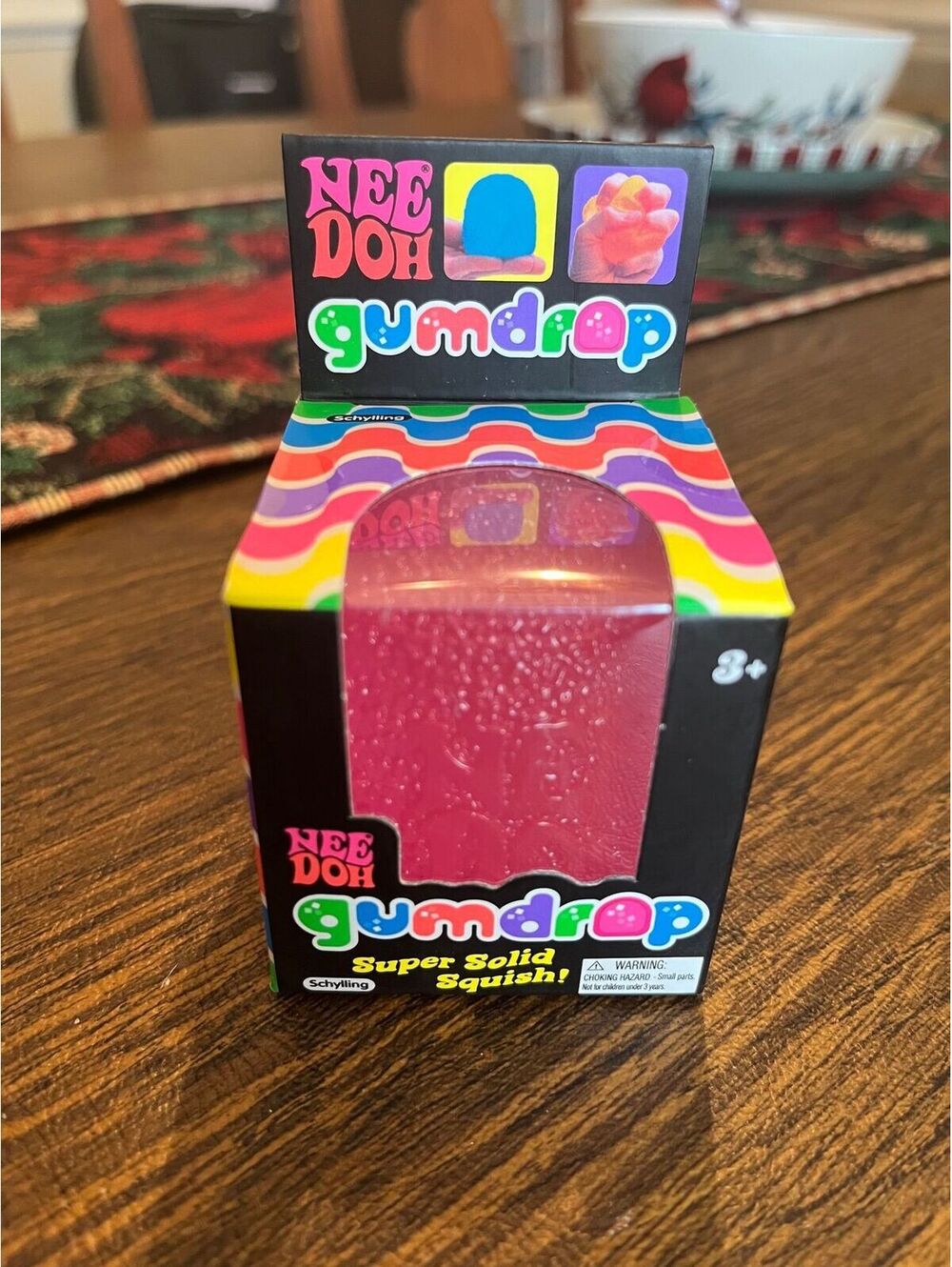 Authentic NeeDoh Gumdrop Pink Super Solid Squish Sensory Fidget Schylling NIB